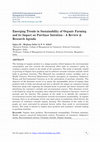 Research paper thumbnail of Emerging Trends in Sustainability of Organic Farming and its Impact on Purchase Intention - a Review & Research Agenda