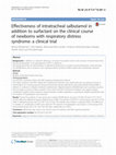 Research paper thumbnail of Effectiveness of intratracheal salbutamol in addition to surfactant on the clinical course of newborns with respiratory distress syndrome: a clinical trial