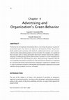 Research paper thumbnail of Advertising and Organization's Green Behavior