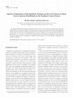 Research paper thumbnail of Species Composition of the Epiphytic Diatoms on the Leaf Tissues of Three Zostera Species Distributed on the Southern Coast of Korea