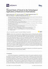 Research paper thumbnail of Thermal Study of Polyols for the Technological Application as Plasticizers in Food Industry