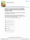 Research paper thumbnail of Towards an improved calorimetric methodology for glass transition temperature determination in amorphous sugars