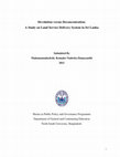 Research paper thumbnail of Devolution versus Deconcentration: A Study on Land Service Delivery System in Sri Lanka