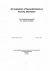 Research paper thumbnail of An Evaluation of Samurdhi Banks in Poverty Alleviation in Sri Lanka