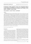 Research paper thumbnail of Evaluation of Data Quality of Four New Population Based Cancer Registries (PBCRs) in Chandigarh and Punjab, North India- A Quality Control Study