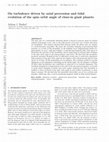 Research paper thumbnail of On turbulence driven by axial precession and tidal evolution of the spin-orbit angle of close-in giant planets