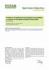 Research paper thumbnail of Problems of intellectual and political accountability in respect of emerging european Roma policy