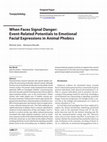 Research paper thumbnail of When Faces Signal Danger: Event-Related Potentials to Emotional Facial Expressions in Animal Phobics