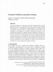 Research paper thumbnail of Formative feedback as grammar teaching