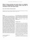 Research paper thumbnail of Effect of whey permeate and yeast extract on metabolic activity of Bifidobacterium animalis subsp. lactis Bb 12 cultivated in skim milk based media