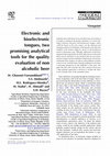 Research paper thumbnail of Electronic and bioelectronic tongues, two promising analytical tools for the quality evaluation of non alcoholic beer