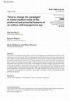 Research paper thumbnail of Time to change the paradigm? A mixed method study of the preferred and potential features of an asthma self-management app