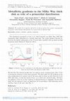 Research paper thumbnail of Metallicity gradients in the Milky Way thick disk as relic of a primordial distribution