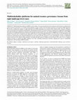 Research paper thumbnail of Ratner BD, AM Larson, JP Sarmiento Barletti, H ElDidi, D Catacutan, F Flintan, D Suhardiman, T Falk, and R Meinzen-Dick. 2022. Multistakeholder platforms for natural resource governance: lessons from eight landscape-level cases. Ecology and Society 27 (2): 2.