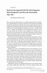 Research paper thumbnail of Back into the Imperial Fold: The End of Egyptian Rule through the Court Records of Jerusalem, 1839–1840