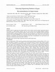 Research paper thumbnail of Educating Engineering Students in Egypt: Recommendations for Improvement