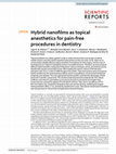 Research paper thumbnail of Hybrid nanofilms as topical anesthetics for pain-free procedures in dentistry