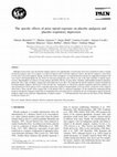 Research paper thumbnail of The specific effects of prior opioid exposure on placebo analgesia and placebo respiratory depression