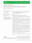 Research paper thumbnail of Professional and cultural conflicts for intensive care nurses