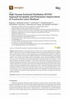 Research paper thumbnail of High Vacuum Fractional Distillation (HVFD) Approach for Quality and Performance Improvement of Azadirachta indica Biodiesel