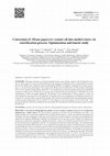 Research paper thumbnail of Conversion of <em>Oleum papaveris seminis</em> oil into methyl esters via esterification process: Optimization and kinetic study