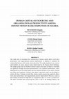 Research paper thumbnail of HUMAN CAPITAL OUTSOURCING AND ORGANISATIONAL PRODUCTIVITY AMONG DEPOSIT MONEY BANKS EMPLOYEES IN NIGERIA