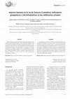 Research paper thumbnail of Impacto humano en la ría de Suances (Cantabria): indicadores geoquímicos y microfaunísticos en los sedimentos actuales