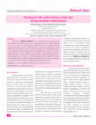 Research paper thumbnail of Dyeing of silk with barberry bark dye using mordant combination