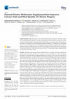 Research paper thumbnail of Paternal Dietary Methionine Supplementation Improves Carcass Traits and Meat Quality of Chicken Progeny