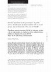 Research paper thumbnail of Internal pluralism in the governance of public service broadcasters in Spain and the role of social groups and professionals. The case of RTVE