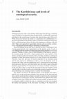 Research paper thumbnail of The Kurdish Issue and levels of ontological security