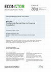 Research paper thumbnail of The Renminbi Central Parity: An Empirical Investigation