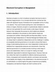 Research paper thumbnail of Electoral Corruption in Bangladesh