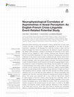 Research paper thumbnail of Neurophysiological Correlates of Asymmetries in Vowel Perception: An English-French Cross-Linguistic Event-Related Potential Study