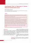 Research paper thumbnail of Drug resistant cases of tuberculosis in directly observed treatment short course