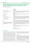 Research paper thumbnail of Microbiological Analysis of the Urine Isolates in Kathmandu Medical College Teaching Hospital, Kathmandu, Nepal