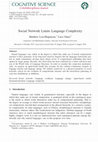 Research paper thumbnail of Social Network Limits Language Complexity