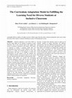 Research paper thumbnail of The Curriculum Adaptation Model in Fulfilling the Learning Need for Diverse Students at Inclusive Classroom