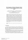 Research paper thumbnail of The Competency of Inclusive Elementary School Teacher in Utilizing Technology-Based Learning Media