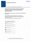 Research paper thumbnail of Cohesion Policy and the citizens’ perceptions of the EU: the role of communication and implementation