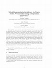 Research paper thumbnail of Modeling malaria incidence in Sucre state, Venezuela using a Bayesian approach