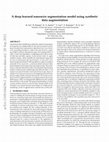 Research paper thumbnail of A deep learned nanowire segmentation model using synthetic data augmentation