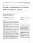 Research paper thumbnail of All the right moves: why in utero transfer is both important for the baby and difficult to achieve and new strategies for change