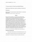 Research paper thumbnail of A Content Analysis of Youth Sexual Health Websites: Exploring their Relevance and Accessibility for Youth with Disabilities