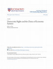 Research paper thumbnail of Democratic Rights and the Choice of Economic Systems