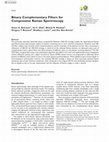 Research paper thumbnail of Binary Complementary Filters for Compressive Raman Spectroscopy