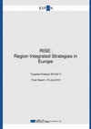 Research paper thumbnail of RISE: Region Integrated Strategies in Europe: Final Report 13 July 2012