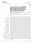 Research paper thumbnail of A Framework for Probabilistic Multi-Hazard Assessment of Rain-Triggered Lahars Using Bayesian Belief Networks