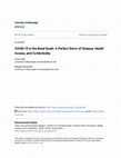 Research paper thumbnail of COVID-19 in the Rural South: A Perfect Storm of Disease, Health Access, and Co-Morbidity