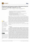 Research paper thumbnail of Experimental and Numerical Analysis of the Impeller Backside Cavity in a Centrifugal Compressor for CAES